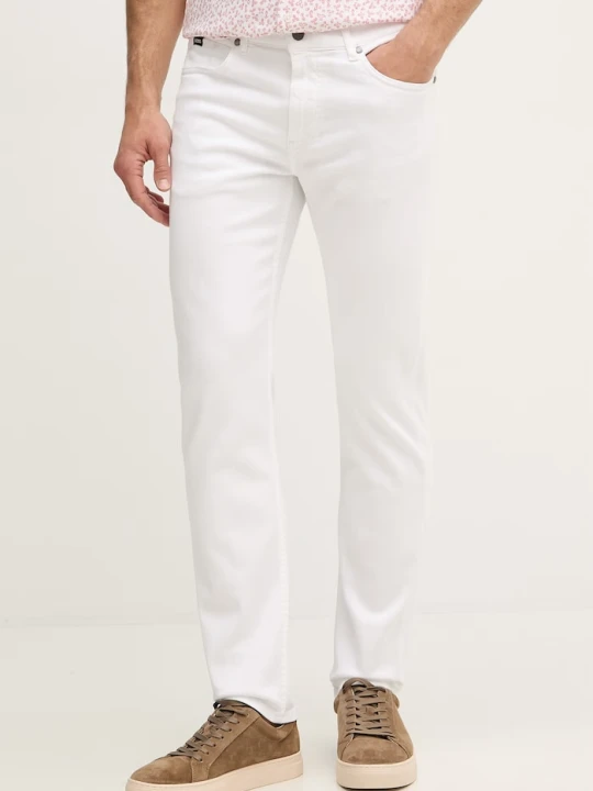 Zdjęcie produktu BOSS jeansy slim fit męskie Delaware biały