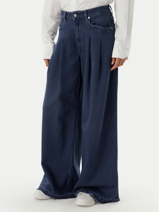 Zdjęcie produktu BOSS Jeansy Slouchy 50552533 Granatowy Wide Leg