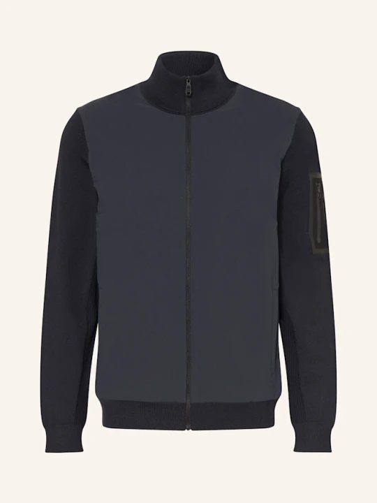 Zdjęcie produktu Boss Kardigan Momentum Z Mieszanki Materiałów Z Dodatkiem Wełny Merino blau GRANATOWY