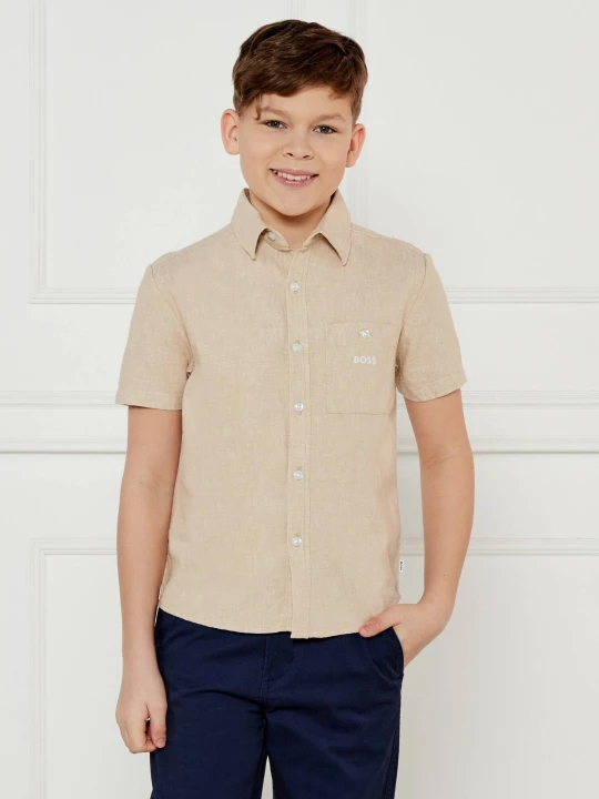 Zdjęcie produktu BOSS Kidswear Lniana koszula | Regular Fit