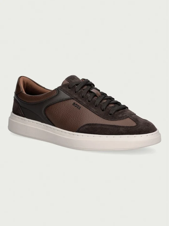 Zdjęcie produktu BOSS Kieran sneakersy męskie skórzane brązowy