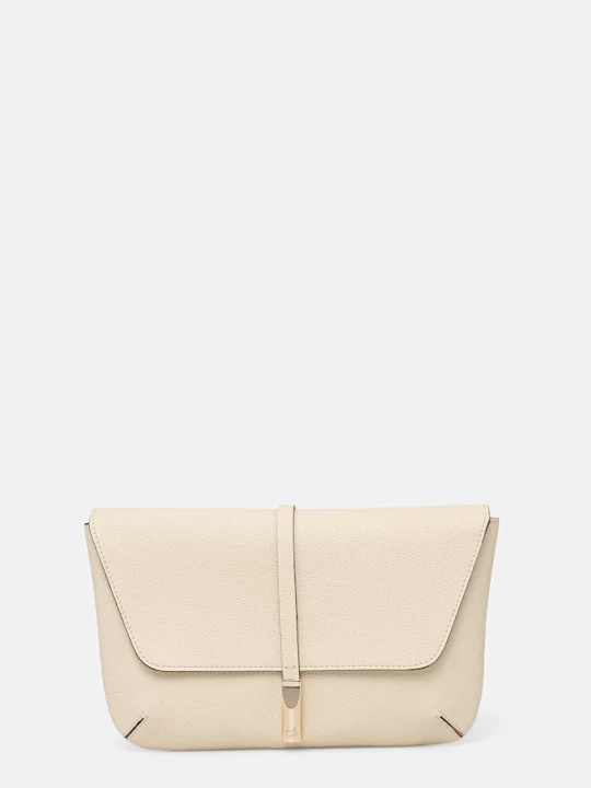 Zdjęcie produktu BOSS kopertówka damska skórzana REAH CLUTCH beżowy