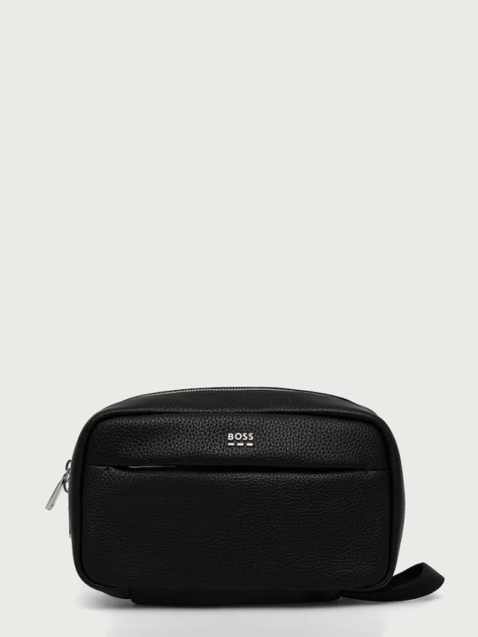 Zdjęcie produktu BOSS kosmetyczka męska z imitacji skóry Ray EVO_Washbag czarny