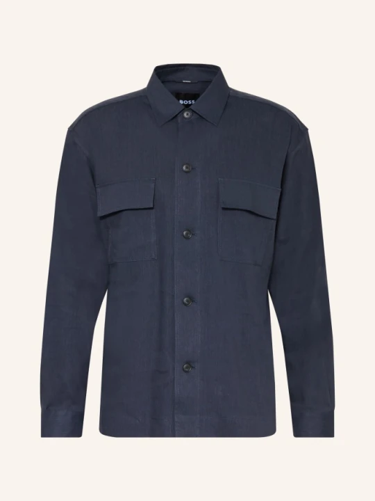 Zdjęcie produktu Boss Koszula Cai Comfort Fit Z Lnem blau GRANATOWY