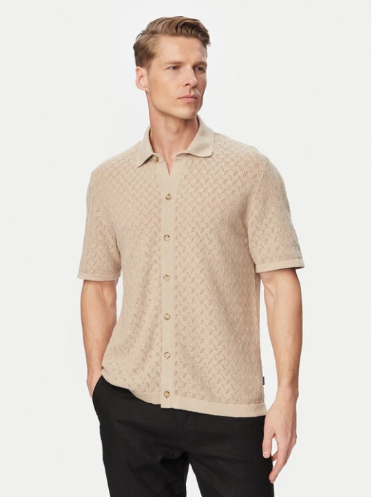 Zdjęcie produktu BOSS Koszula H-Nappo 50560494 Beżowy Regular Fit