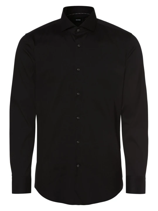 Zdjęcie produktu BOSS Koszula łatwa w prasowaniu Mężczyźni Slim Fit czarny