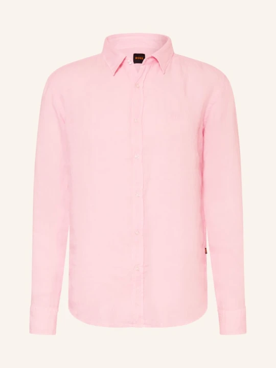 Zdjęcie produktu Boss Koszula Lniana Relegant Regular Fit rosa BLADORÓŻOWY