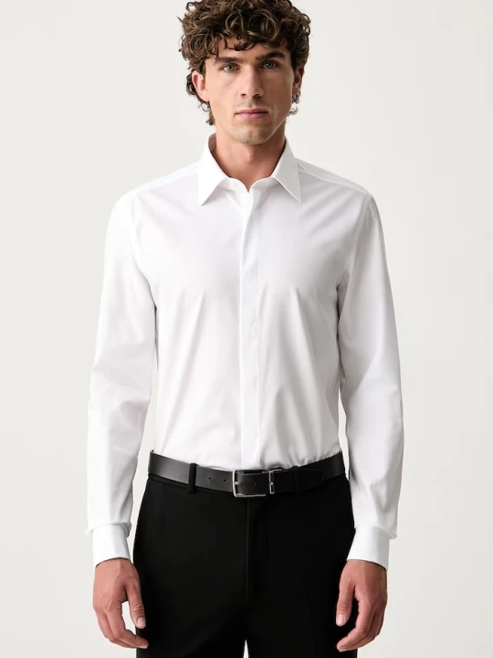 Zdjęcie produktu BOSS koszula męska bawełniana H-HANK-TUX1-B1-C-263 biały