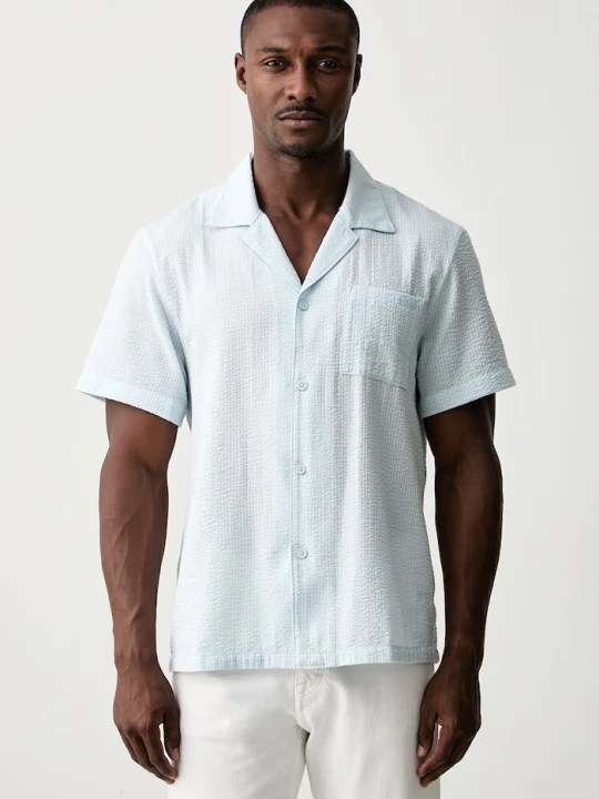 Zdjęcie produktu BOSS koszula męska z bawełną Relax_Shirt niebieski