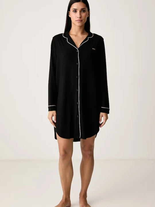 Zdjęcie produktu BOSS koszula nocna damska z modalem Dreamline_Sleepshirt czarny