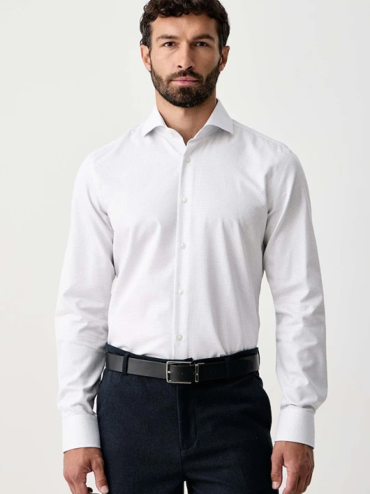 Zdjęcie produktu BOSS koszula oxford męska bawełniana H-HANK-SP-B1-C1-263 biały