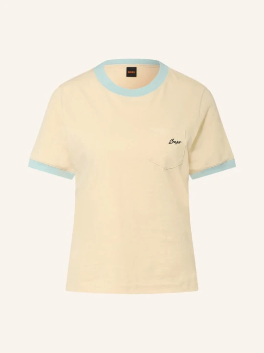 Zdjęcie produktu Boss Koszulka Ezoe beige JASNOŻÓŁTY