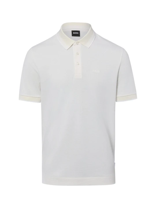 Zdjęcie produktu BOSS koszulka polo Mężczyźni Bawełna (100%) biały