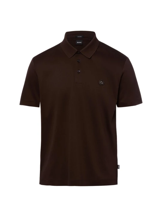 Zdjęcie produktu BOSS koszulka polo - Parris Mężczyźni Bawełna (100%) brązowy
