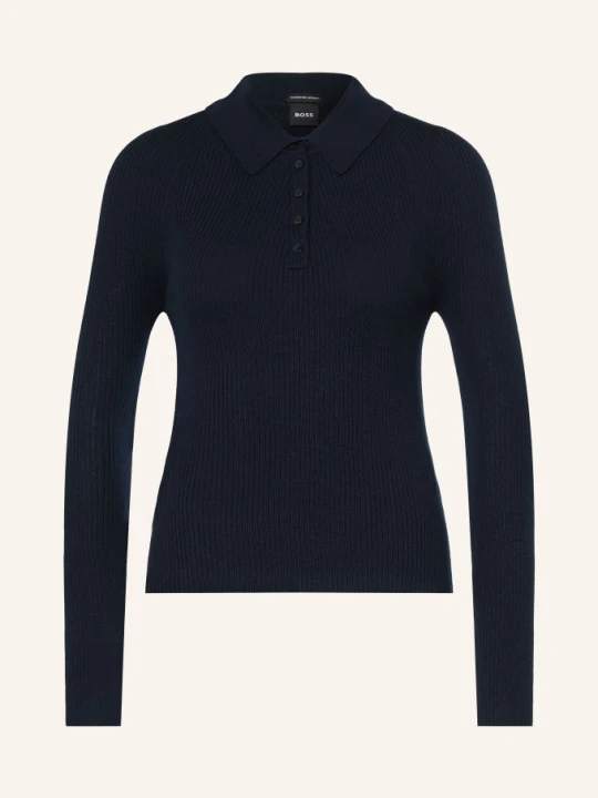 Zdjęcie produktu Boss Koszulka Polo Z Dzianiny Faelina blau GRANATOWY
