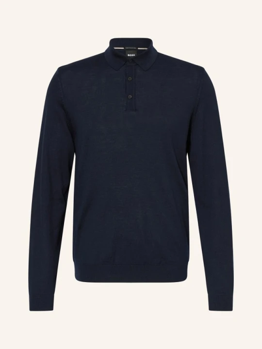 Zdjęcie produktu Boss Koszulka Polo Z Dzianiny Lancione blau GRANATOWY