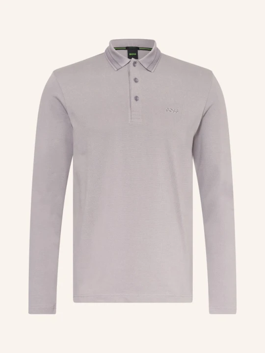 Zdjęcie produktu Boss Koszulka Polo Z Piki Plisy Regular Fit grau SZARY