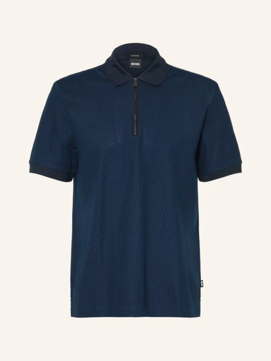 Zdjęcie produktu Boss Koszulka Polo Z Pikowanego Materiału Pei blau GRANATOWY