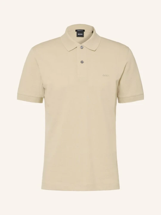 Zdjęcie produktu Boss Koszulka Polo Z Pikowanym Wzorem Pallas Regular Fit beige JASNOBRĄZOWY