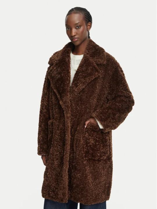Zdjęcie produktu BOSS Kożuch sztuczny C_Catedy 50548583 Brązowy Relaxed Fit