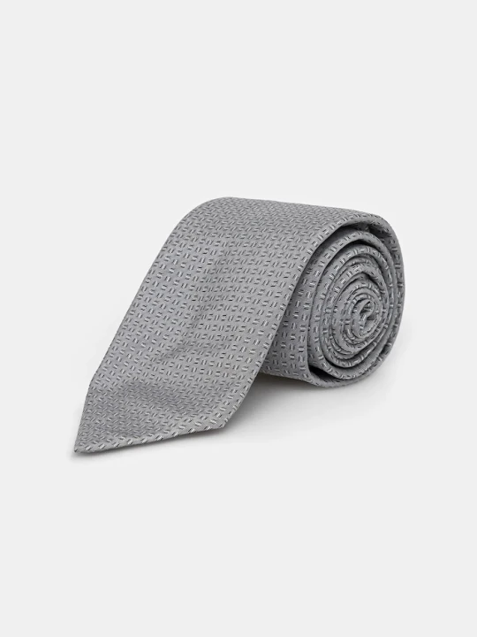 Zdjęcie produktu BOSS krawat z dodatkiem jedwabiu H-TIE CM 7.5 253 szary