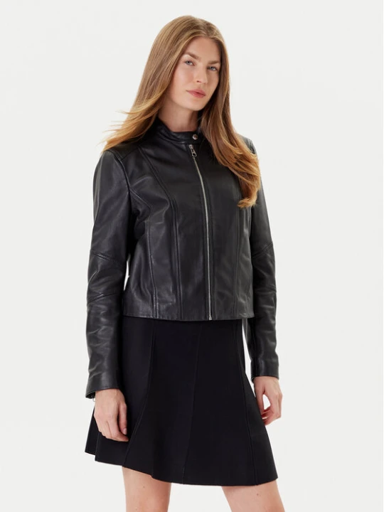 Zdjęcie produktu BOSS Kurtka skórzana C_Saleste1 50545625 Czarny Regular Fit