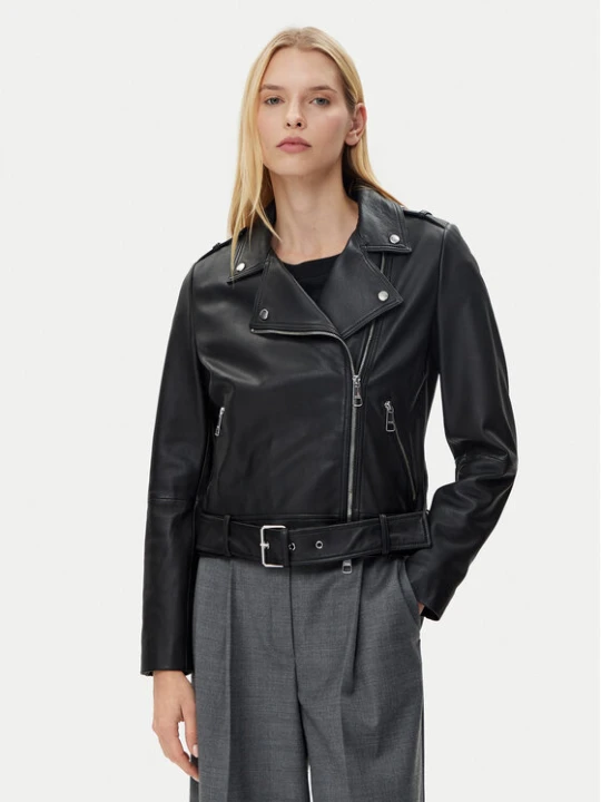 Zdjęcie produktu BOSS Kurtka skórzana C_Sameli 50510964 Czarny Regular Fit