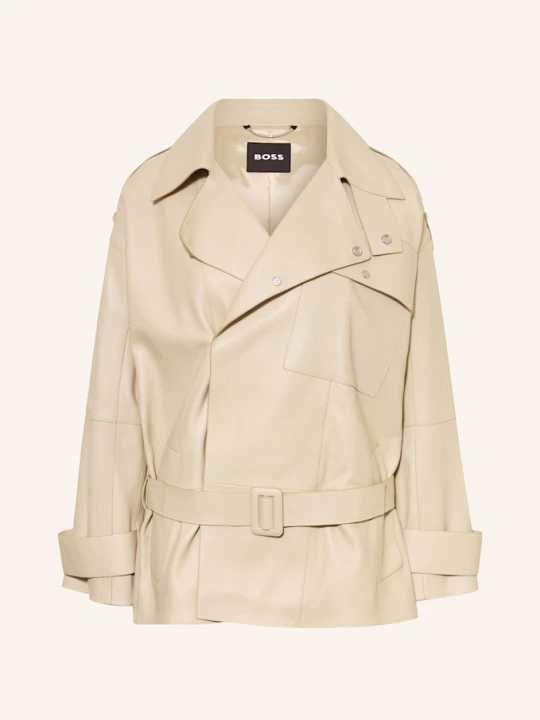 Zdjęcie produktu Boss Kurtka Skórzana Satila beige