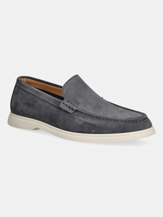 Zdjęcie produktu BOSS loafersy męskie zamszowe Sienne szary