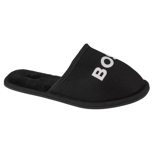 Zdjęcie produktu BOSS Logo Slippers J29312-09B, Dla chłopca, Czarne, kapcie, tkanina, rozmiar: 36