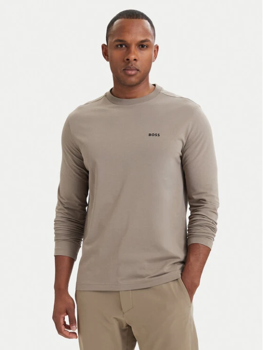 Zdjęcie produktu BOSS Longsleeve 50506365 Beżowy ciemny Regular Fit