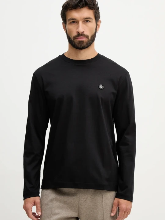 Zdjęcie produktu BOSS longsleeve bawełniany C-Townley 01 czarny