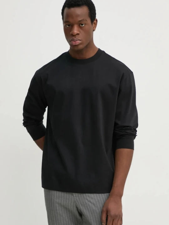 Zdjęcie produktu BOSS longsleeve bawełniany C-Tubby 11 czarny