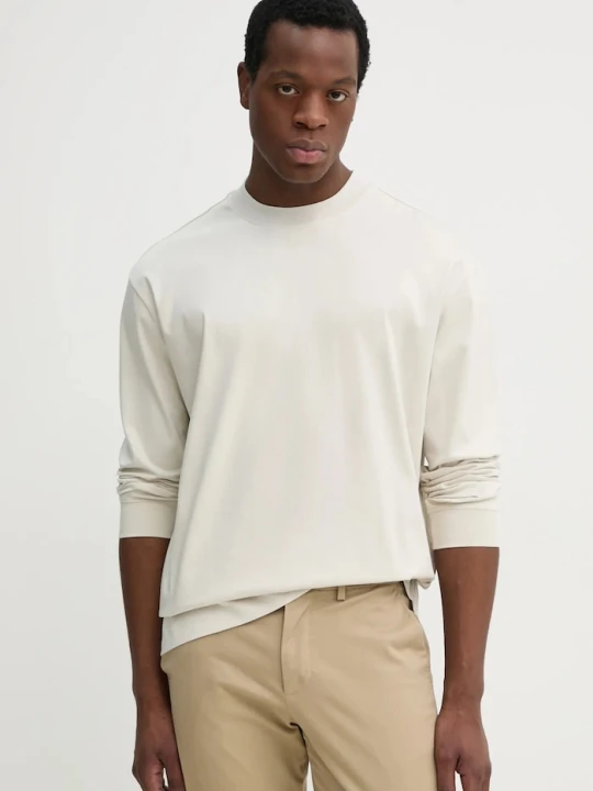 Zdjęcie produktu BOSS longsleeve bawełniany C-Tubby 11 beżowy