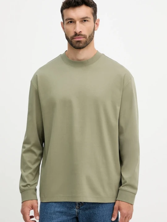 Zdjęcie produktu BOSS longsleeve bawełniany C-Tubby 11 zielony