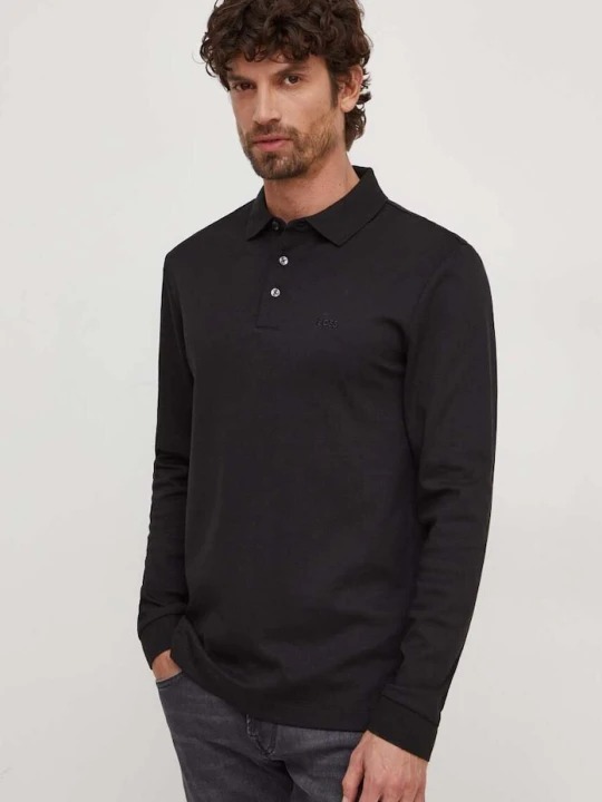 Zdjęcie produktu BOSS polo swetrowe męskie bawełniane Pado 30 czarny