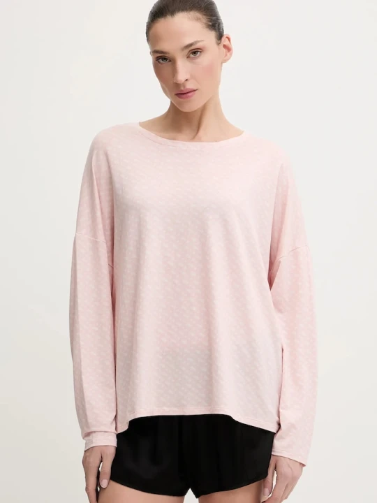 Zdjęcie produktu BOSS longsleeve piżamowy B Logo LS-Shirt różowy