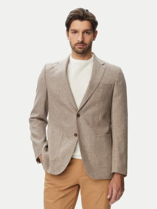Zdjęcie produktu BOSS Marynarka H-Huston 50567488 Beżowy Slim Fit