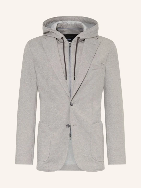 Zdjęcie produktu Boss Marynarka Hanry O Kroju Slim Fit Z Odpinanym Kołnierzem grau SREBRNY