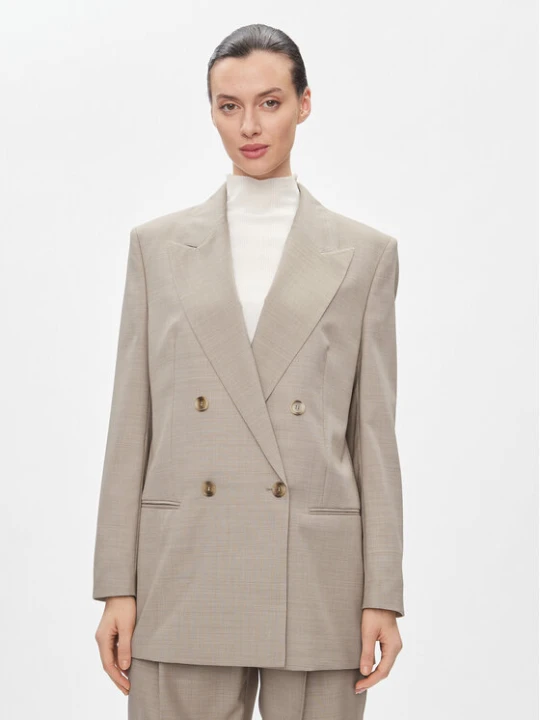 Zdjęcie produktu Boss Marynarka Jarmina 50505587 Beżowy Relaxed Fit