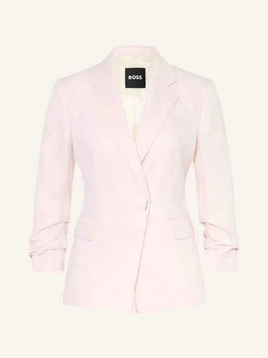 Zdjęcie produktu Boss Marynarka Jia Z Lnem I Rękawami 3/4 rosa JASNORÓŻOWY