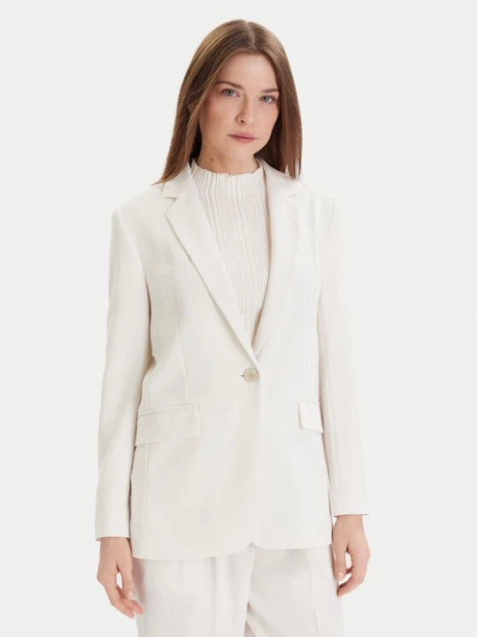 Zdjęcie produktu Boss Marynarka Jocaluah 50490053 Écru Regular Fit Kremowy