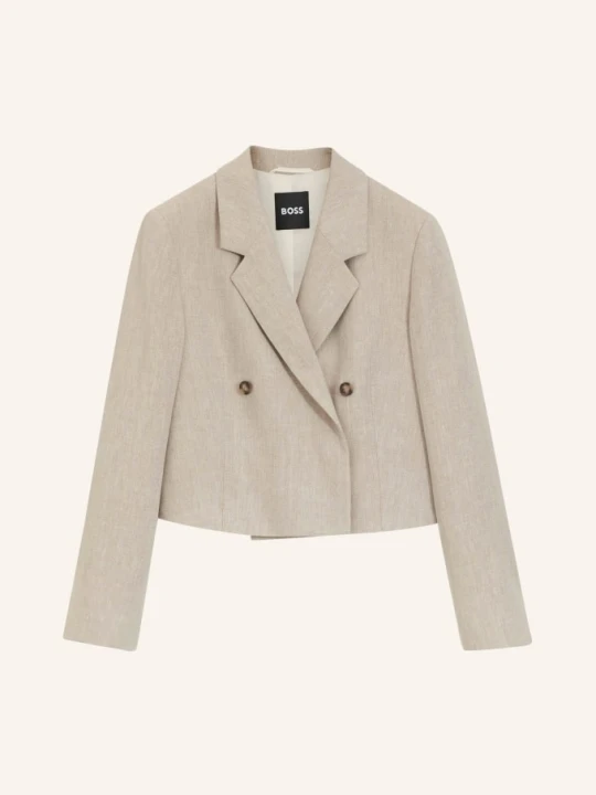 Zdjęcie produktu Boss Marynarka Jojeka Z Lnem beige