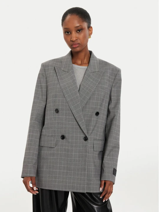 Zdjęcie produktu Boss Marynarka Juseka 50523277 Szary Relaxed Fit
