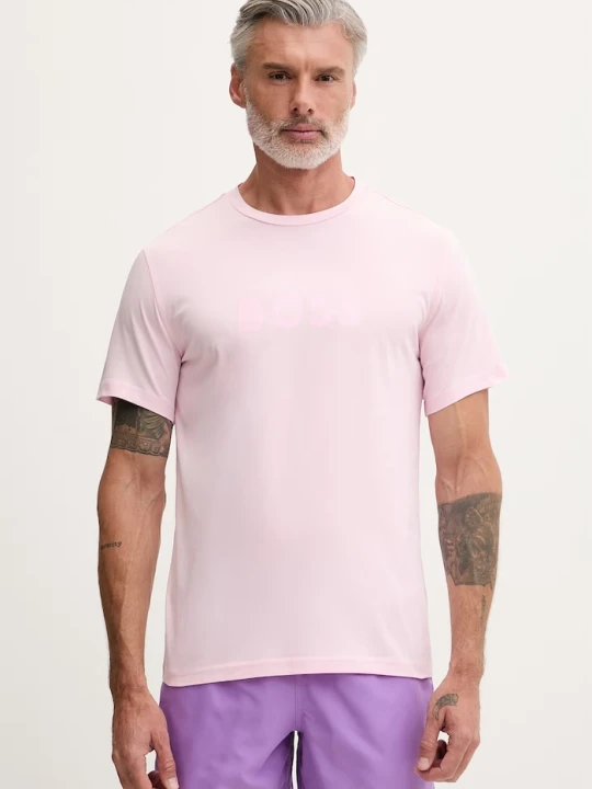 Zdjęcie produktu BOSS męski bawełniany T-Shirt RN różowy