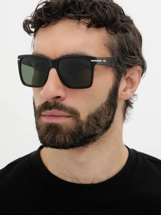 Zdjęcie produktu BOSS okulary przeciwsłoneczne wayfarer męskie brązowy