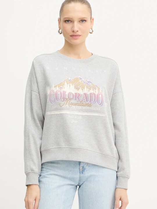 Zdjęcie produktu BOSS Orange bluza bawełniana C_Eland_2 szary