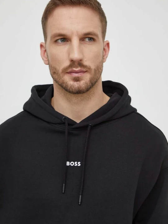 Zdjęcie produktu BOSS Orange bluza bawełniana WeSmallhood czarny
