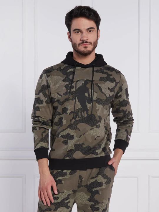 Zdjęcie produktu BOSS ORANGE Bluza BOSS x NBA Camo | Regular Fit zielony