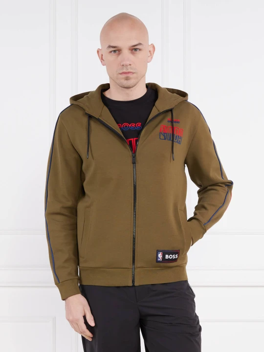 Zdjęcie produktu BOSS ORANGE Bluza BOSS X NBA | Regular Fit zielony
